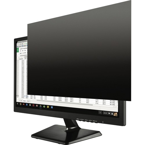 Kantek Secure-View Blackout Privacy Filter - Fits 19" Widescreen LCD Monitors Black - For 19" WidescreenNotebook, Monitor - Damage Resistant - Anti-glare - 1 Each