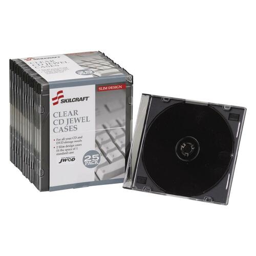 SKILCRAFT CD/DVD Slim Case - Clear