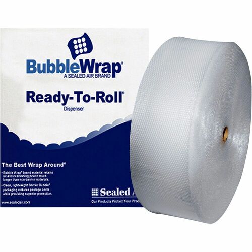 Sealed Air Bubble Wrap Multi-purpose Material - 12" Width x 250 ft Length - 0.2" Bubble Size - 1 Wrap(s) - Lightweight, Perforated - Clear - 1 Roll