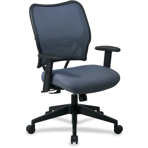 Office Star Space VeraFlex Series Task Chair - Blue Mist Seat Color - Fabric Seat Material - Fabric Back Material - 5-star Base - Blue - 1 Each
