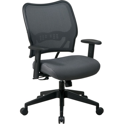 Office Star Space VeraFlex Series Task Chair - Charcoal Seat Color - Fabric Seat Material - Charcoal Back Color - Fabric Back Material - Black Frame Color - Plastic, Metal Frame Material - 5-star Base - Charcoal Gray - 1 Each