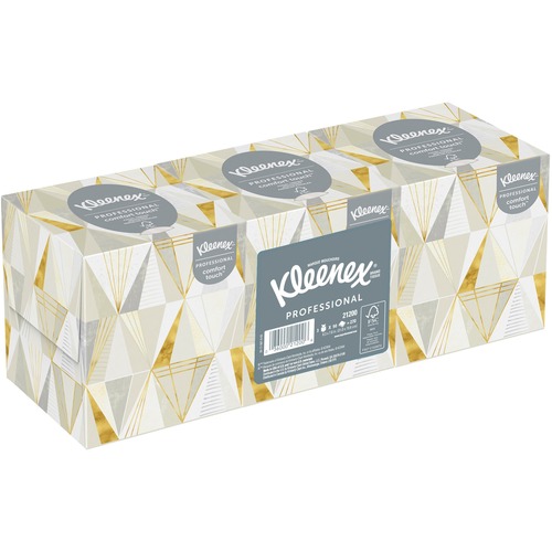 Kleenex Professional Facial Tissue Cube for Business - 8.30" x 7.80" - White - Soft, Absorbent - For Face - 90 Per Box - 3 / Pack