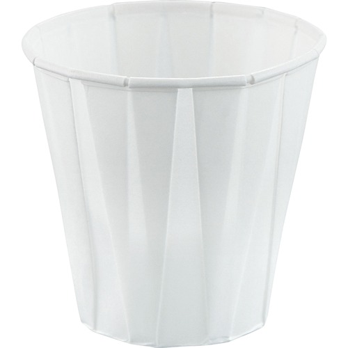 Solo 3.5 oz Treated Paper Souffle Portion Cups - 100 / Pack - White - Paper - Medicine