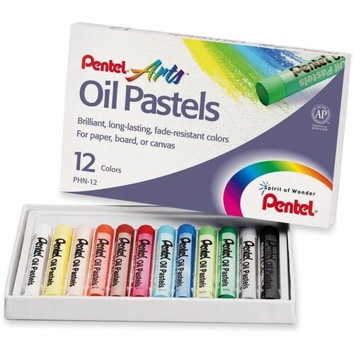 Pentel Arts Oil Pastels - Assorted - 12 / Set