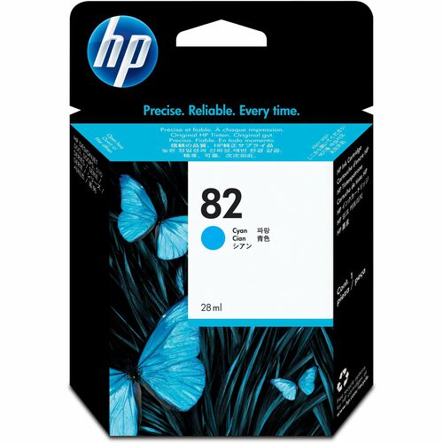 HP 82 (C4911A) Original Standard Yield Inkjet Ink Cartridge - Single Pack - Cyan - 1 Each - 1430 Pages