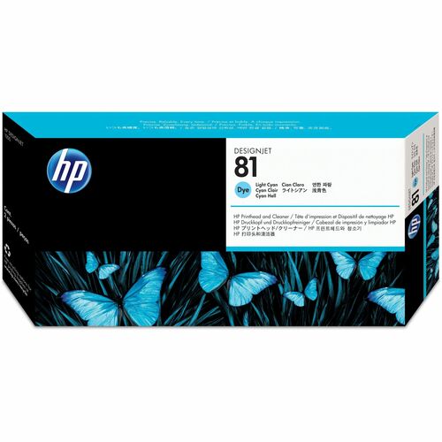 HP 81 (C4954A) Original Printhead - Single Pack - Inkjet - 1000 Pages - Light Cyan