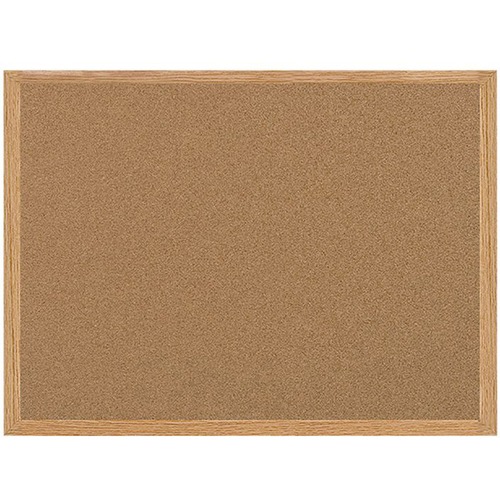 MasterVision Recycled Cork Bulletin Boards - 48" Height x 72" Width - Cork Surface - Self-healing - Wood Frame - 1 Each