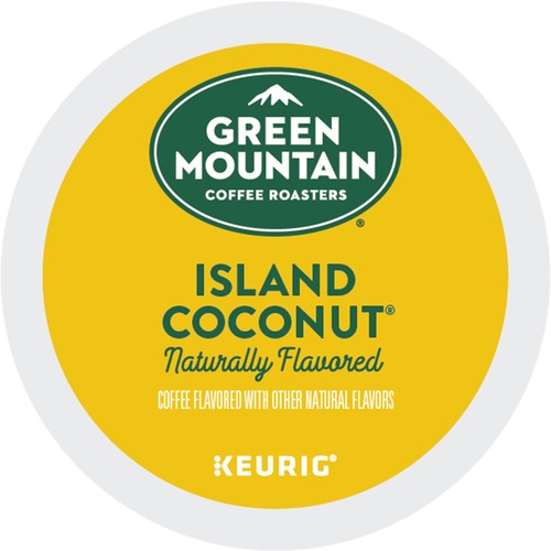 Green Mountain Coffee Roasters® K-Cup Island Coconut Coffee - Compatible with Keurig Brewer - 24 / Box