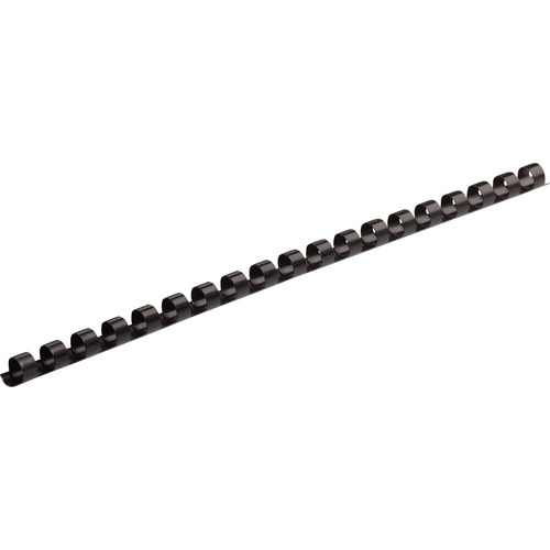 Fellowes Plastic Binding Combs - 0.3" Height x 10.8" Width x 0.3" Depth - 0.31" Maximum Capacity - 40 x Sheet Capacity - 19 x Rings - Ring Binder - Round - Black - Plastic - 25 / Pack