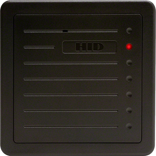 HID 125 kHz Wall Switch Proximity Reader - Contactless - Cable - 8" Operating Range - Wiegand - Wall Mountable, Box Mount - Gray