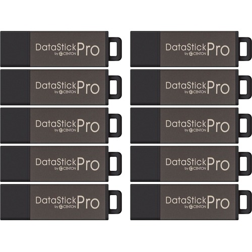 Centon 8GB DataStick Pro USB 2.0 Flash Drive - 10 Pack - 8 GB - USB - External