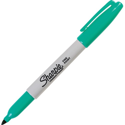 Sharpie Pen-style Permanent Marker - Fine Marker Point - Aqua Alcohol Based Ink - 1 Each