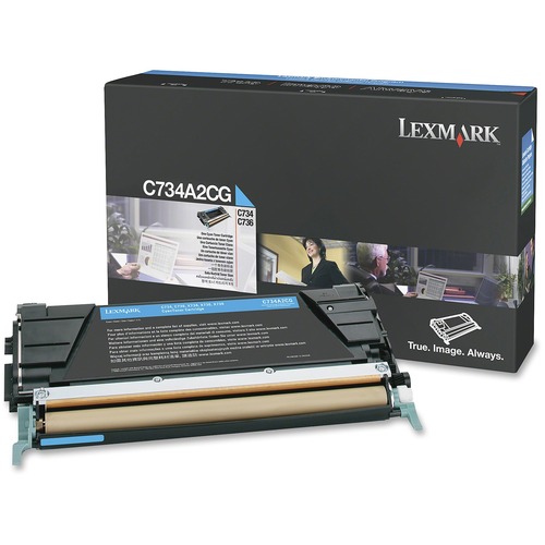 Lexmark Toner Cartridge - Laser - Standard Yield - 6000 Pages - Cyan - 1 Each