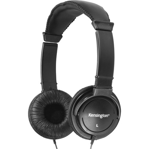Kensington Hi-Fi Headphones - Stereo - Black - Mini-phone (3.5mm) - Wired - 32 Ohm - 20 Hz 20 Hz - Gold Plated Connector - Over-the-head - Binaural - Circumaural - 9 ft Cable - Multimedia Headphones - KMW33137