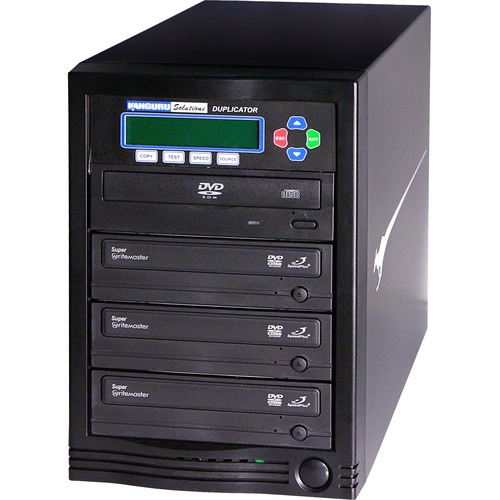 Kanguru 1-to-3, 24x DVD Duplicator - Standalone - DVD-ROM, DVD-Writer - 24x DVD R, 24x DVD-R, 12x DVD R, 12x DVD-R, 52x CD-R - 22x DVD R/RW, 22x DVD-R/RW - USB, TAA Compliant