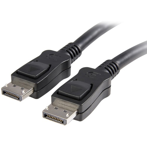StarTech.com 35 ft DisplayPort Cable with Latches - M/M - 35ft/10m DisplayPort to DisplayPort cable; Full HD (1920 x 1200p 60Hz)/6.48 Gbps bandwidth/HDCP/DPCP/MST - Durable PVC strain relief; Latching connectors - For office/boardroom with laptop/workstat