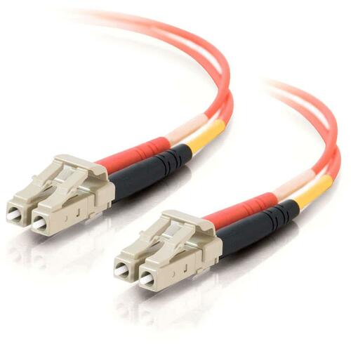 C2G-7m LC-LC 62.5/125 OM1 Duplex Multimode Fiber Optic Cable (Plenum-Rated) - Orange - Fiber Optic for Network Device - LC Male - LC Male - 62.5/125 - Duplex Multimode - OM1 - Plenum-Rated - 7m - Orange
