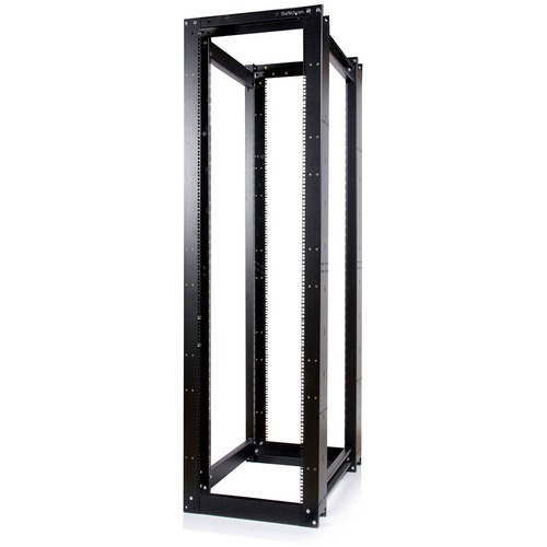 StarTech.com 45U 4 Post Open Frame Server Equipment Rack - Store your servers, network and telecommunications equipment in this 45U high-capacity open-frame rack - four post rack - 4 post rack - 45u 4 post rack - 45u server rack - 45u open frame