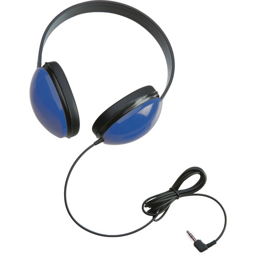 Califone Childrens Stereo Blue Headphone Lightweight - Stereo - Blue - Mini-phone (3.5mm) - Wired - 25 Ohm - 20 Hz 20 kHz - Over-the-head - Binaural - Circumaural - 5.50 ft Cable