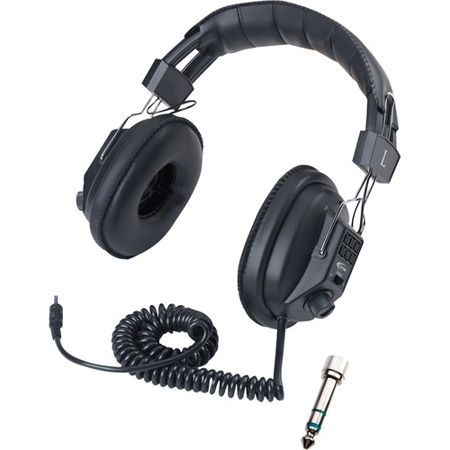 Califone 3068AV Switchable Stereo/Mono Headphone - Mono, Stereo - Black - Mini-phone (3.5mm) - Wired - 36 Ohm - Over-the-head - Binaural - Ear-cup - 10 ft Cable