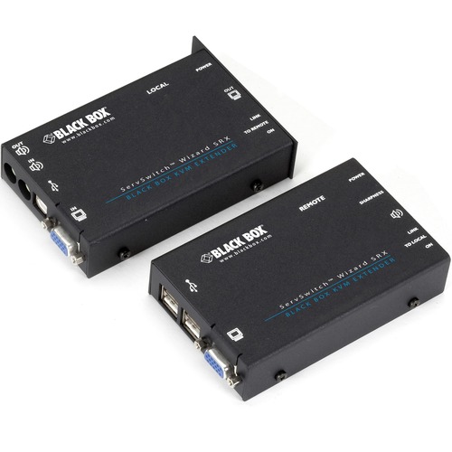 Black Box ServSwitch Wizard SRX KVM Console/Extender - 1 Computer(s) - 1 - 1 x HD-15 Video, 4 x Type A USB, 1 x Mini-phone Audio