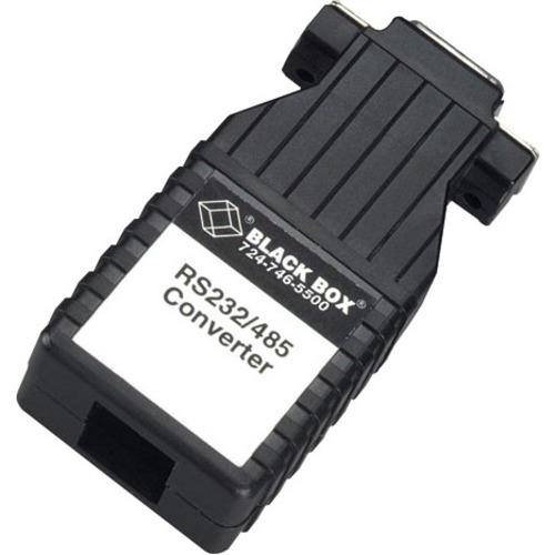 Black Box IC620A-F RS-232/485 Converter - 1 x DB-9 RS-232 , 1 x RS-485 Terminal Block - External