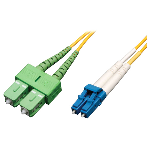 Tripp Lite 1M Duplex Singlemode 9/125 Fiber Optic Patch Cable LC/SC/APC 3' 3ft 1 Meter - LC Male Network - SC Male Network - 3.28ft