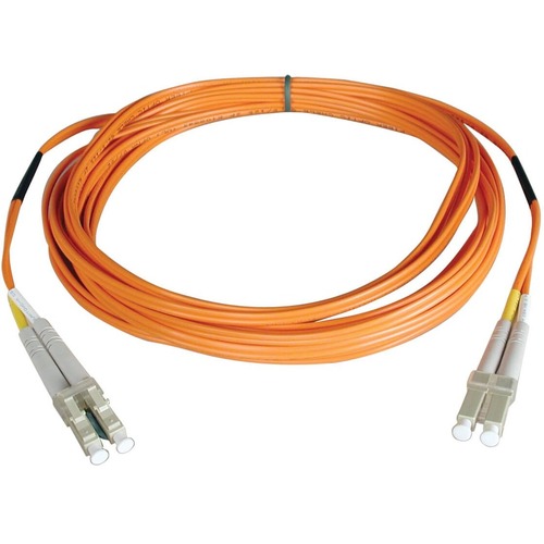 Tripp Lite 30M Duplex Multimode 50/125 Plenum Fiber Optic Patch Cable LC/LC 100' 100ft 30 Meter - 100 ft Fiber Optic Network Cable for Network Device - First End: 2 x LC Network - Male - Second End: 2 x LC Network - Male - 10 Gbit/s - Patch Cable - Plenum