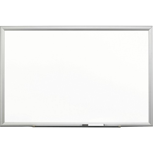 3M Premium Marker Board - 96" (8 ft) Width x 48" (4 ft) Height - White Porcelain Surface - Silver Aluminum Frame - Rectangle - Magnetic - Durable, Marker Tray - 1 Each