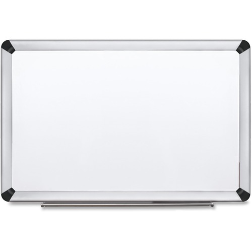 3M Aluminum Frame Porcelain Dry-erase Board - 96" (8 ft) Width x 48" (4 ft) Height - White Porcelain Steel Surface - Silver Aluminum Frame - Rectangle - Magnetic - Durable - 1 Each