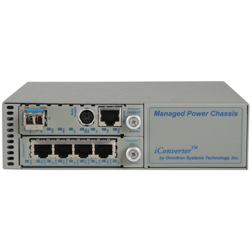 Omnitron Systems iConverte 8231-1 Module Power Chassis - Manageable - 2 Layer Supported - Desktop, Wall Mountable, Rack-mountable - Lifetime Limited Warranty