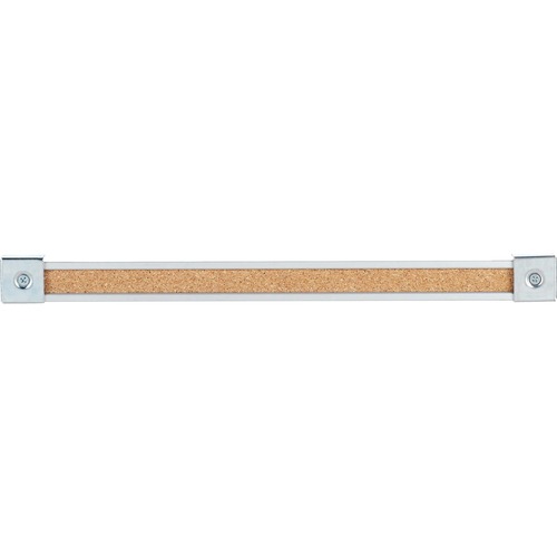 Quartet® Map Rail, Cork Surface, 1"H x 144"W - Aluminum, Cork