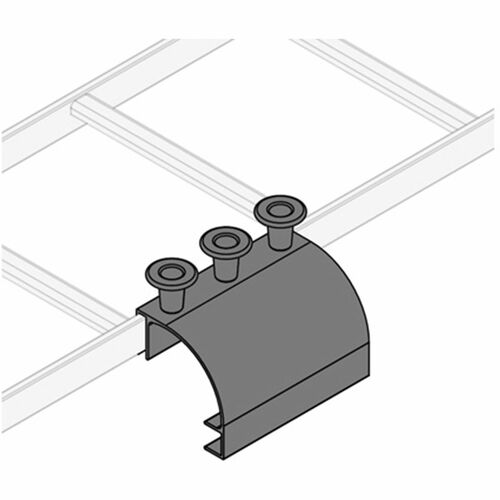 Middle Atlantic CLH-SD8-4 Cable Ladder Drop - Cable Manager - Black - 4 Pack