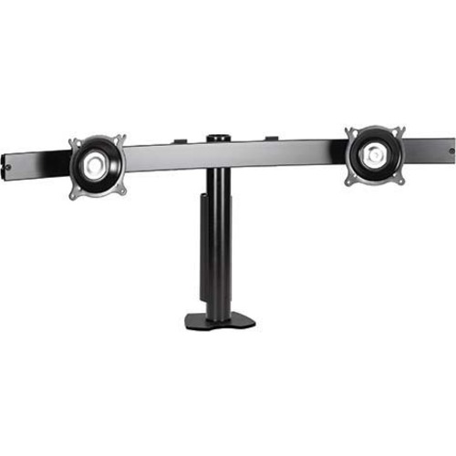 Chief KTC Series Widescreen Dual Monitor Desk Clamp Mount - Steel - 35 lb - Black