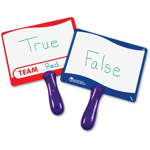 Learning Resources Write-on Wipe-off Answer Boards - 8" (0.7 ft) Width x 6" (0.5 ft) Height - White Surface - Assorted Frame - Rectangle - 10 / Set