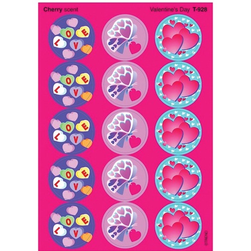 Trend Valentine's Day - Cherry - Fun, Encouragement, Valentine's Day Theme/Subject - Self-adhesive - Acid-free, Non-toxic, Photo-safe - 60