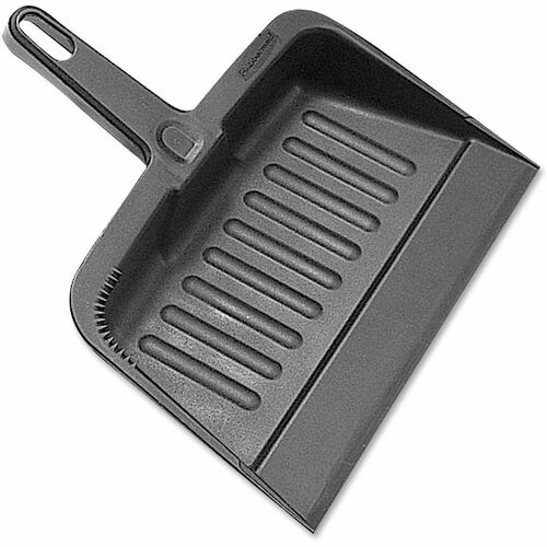 Rubbermaid Commercial Heavy-Duty Dustpan - 8.20" Wide - 12.25" - Plastic - Charcoal - 1 Each