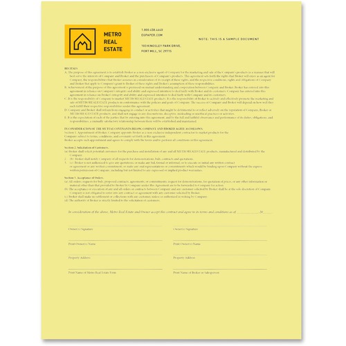 Xerox Bold Digital Carbonless Paper - Letter - 8 1/2" x 11" - 500 / Ream - Sustainable Forestry Initiative (SFI) - Capsule Control Coating - Canary