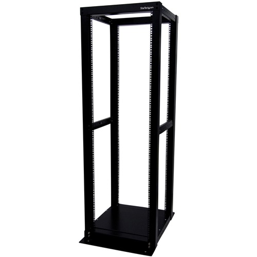 StarTech.com 36U Adjustable 4 Post Server Equipment Open Frame Rack Cabinet - Store your servers, network and telecommunications equipment in this adjustable 36U open-frame rack - four post rack - 4 post rack - 36u 4 post rack - 36u server rack - 36u open