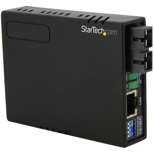 StarTech.com 10/100 Multi Mode Fiber to Ethernet Media Converter SC 2km with PoE - Convert and extend a 10/100 Mbps Ethernet connection up to 2 km over Multi Mode SC fiber - with PoE - fiber converter - ethernet media converter - fibre converter - 10/100 