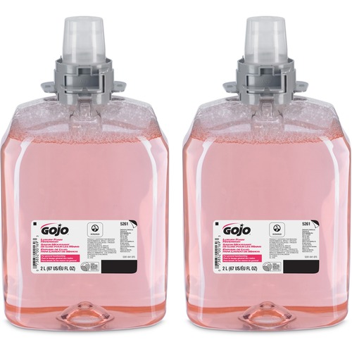 Gojo® FMX-20 Luxury Foam Soap - Cranberry Scent - 2 L - Hand - Translucent Pink - Bio-based - 2 / Carton