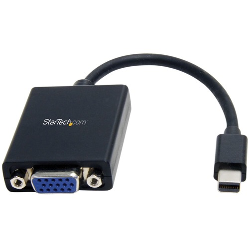 StarTech.com Mini DisplayPort to VGA Adapter, Active Mini DP to VGA Converter, 1080p Video, VESA Certified, mDP 1.2 to VGA Monitor/Display - Active Mini DisplayPort to VGA adapter dongle supports 1080p 60Hz video; mDP 1.2 HBR2; EDID/DDC - VESA DisplayPort