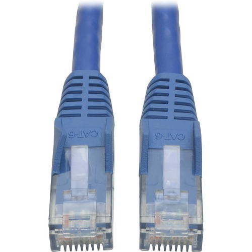 Eaton Tripp Lite Series Cat6 Gigabit Snagless Molded (UTP) Ethernet Cable (RJ45 M/M), PoE, Blue, 50 ft. (15.24 m) - Category 6