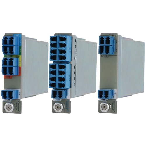 iConverter CWDM 4-Ch DF with 1310 PB Mux/Demux - 4 CWDM Channels 1470, 1490, 1590, 1690 and 1310 Pass Band Dual fiber Mux/Demux