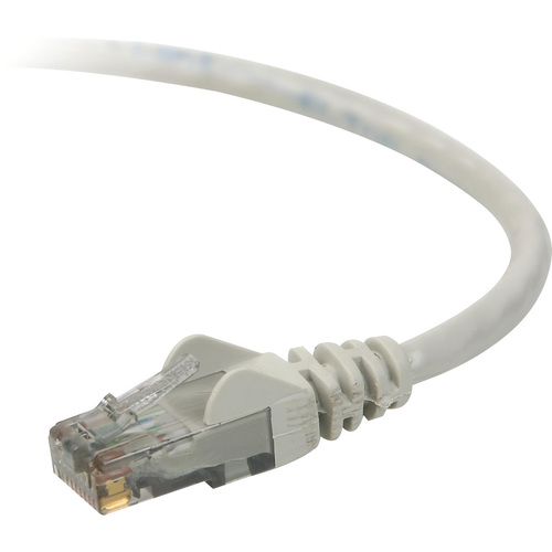 Belkin Cat.6 UTP Patch Cable - RJ-45 Male Network - RJ-45 Male Network - 10ft - Gray