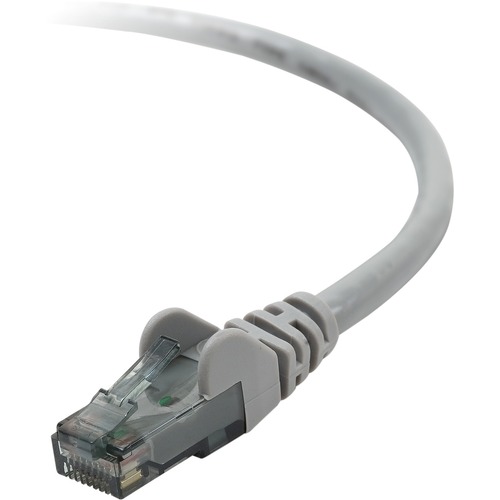 Belkin Cat.6 UTP Patch Cable - RJ-45 Male Network - RJ-45 Male Network - 25ft - Gray