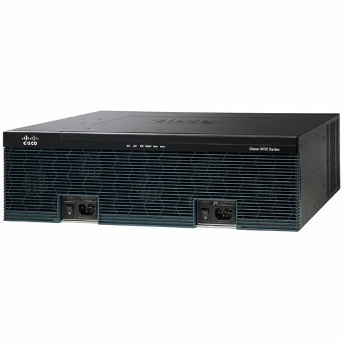 Cisco 3925 Integrated Services Router - 2 x SFP (mini-GBIC), 3 x Services Module, 4 x HWIC, 4 x PVDM, 2 x CompactFlash (CF) Card - 3 x 10/100/1000Base-T WAN