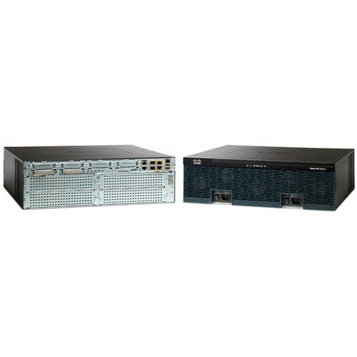 Cisco 3925 Integrated Services Router - 2 x CompactFlash (CF) Card, 4 x HWIC, 4 x PVDM, 3 x Services Module, 2 x SFP (mini-GBIC) - 3 x 10/100/1000Base-T WAN