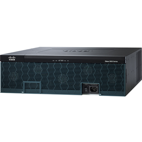 Cisco 3925 Integrated Services Router - 4 x PVDM, 4 x HWIC, 2 x SFP (mini-GBIC), 2 x CompactFlash (CF) Card, 3 x Serial Module - 3 x 10/100/1000Base-T WAN