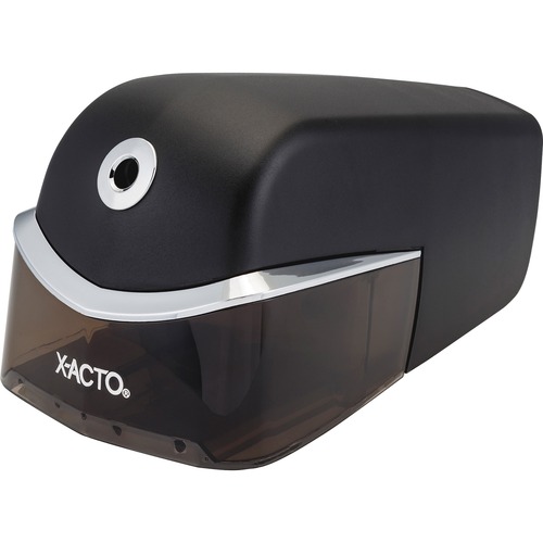 X-Acto Quiet Pencil Sharpener - Desktop - 5.1" Height x 8.4" Width x 4.9" Depth - Chrome - 1 Each